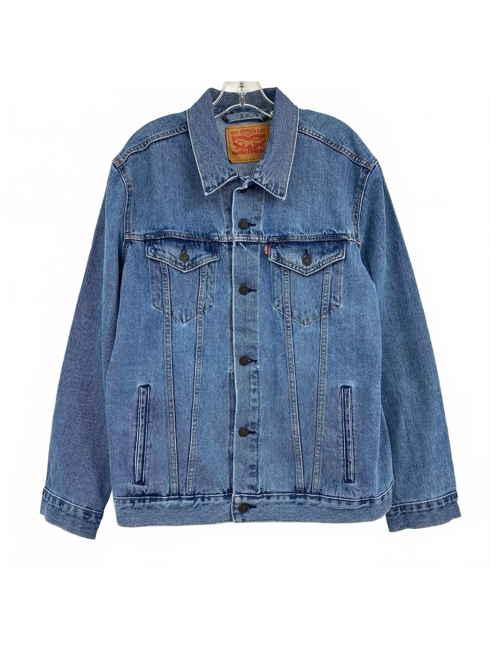 Levi’s Blue Light Wash Denim Jacket | Men’s XL Cotton Lightweight